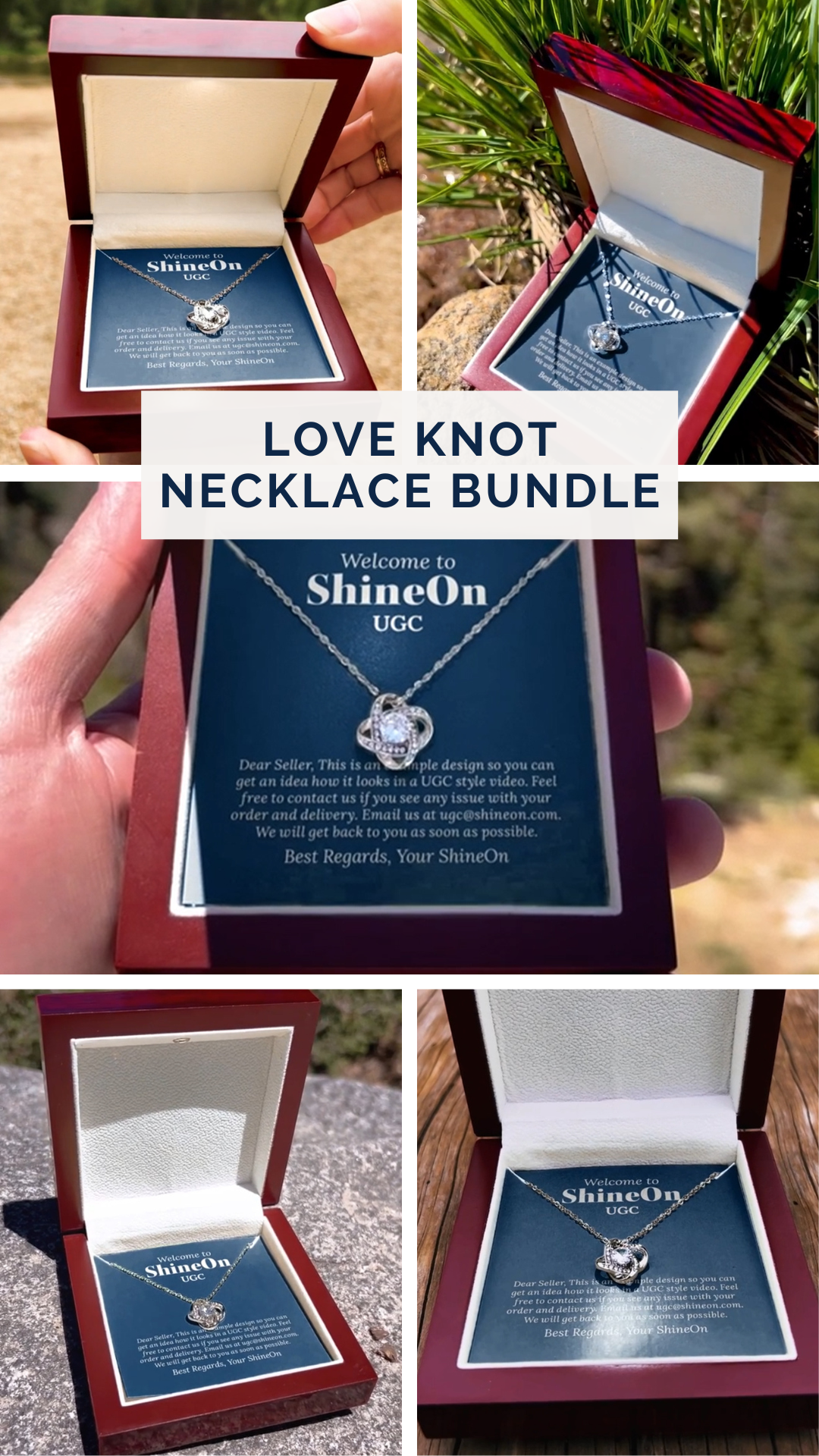 Love Knot Necklace With Box - Yosemite National Park(Bundle) 10 Videos