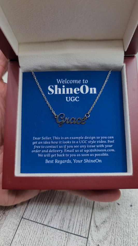 Custom Name Necklace UGC Video with Editing, Music and Voiceover (Single Video)