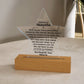 Acrylic Star Plaque Engraved Studio Quality With Wooden Base LED RGB - Indoor Scene - 3D