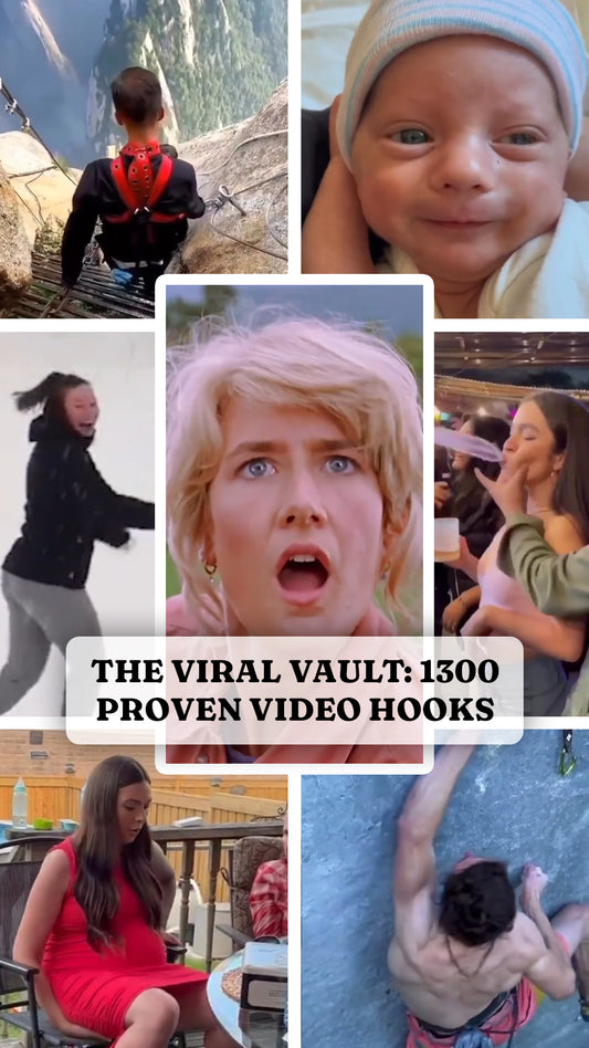 The Viral Clip Vault: Unlock 1,300 Scroll-Stopping Short-Form 3-10 Second Hooks Videos [The Ultimate Ads Hook Pack]