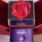 Red Heart Rose Box With Love Knot White Gold Necklace - UGC 1 (Copy)