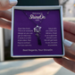 Graduation Cap Name Necklace Polished Stainless Steel - UGC 5