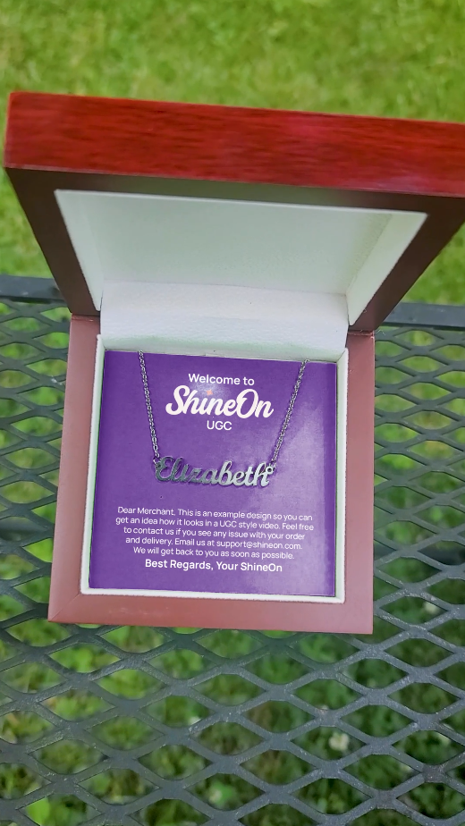 Custom Name Necklace Polished Stainless Steel - UGC 2