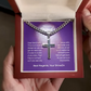 Artisan Cross Necklace Polished Stainless Steel With Cuban Link Chain & Luxury Box - UGC 3