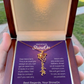 Graduation Cap Name Necklace 18k Yellow Gold Finish - UGC 6