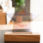 Acrylic Star Plaque Colored Print Studio Quality With Wooden Base LED RGB - Indoor Scene 2 - 3D