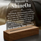 Acrylic Dome Plaque Engraved Studio Quality With Wooden Base LED RGB - Indoor Scene 2 - 3D