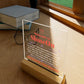 Acrylic Square Plaque Colored Print Studio Quality With Wooden Base - Indoor Window Scene - 3D