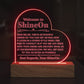 Acrylic Heart Plaque Engraved Studio Quality With Wooden Base LED RGB - Indoor Scene 2 - 3D