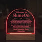 Acrylic Dome Plaque Engraved Studio Quality With Wooden Base LED RGB - Indoor Scene 2 - 3D