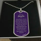 Luxury Graphic Dog Tag Necklace Silver With Standard Box - UGC 1